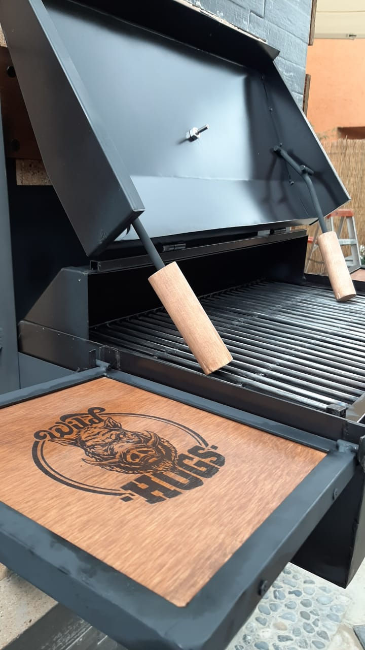 Miniatura: ASADOR ABATIBLE DE TAPA -Parrilla de Redondo-