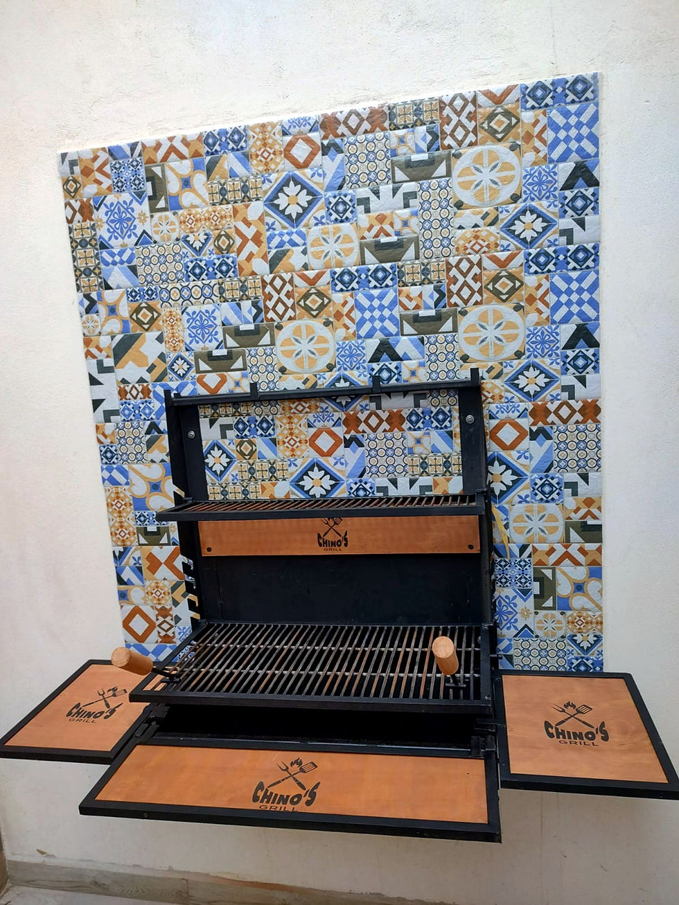 Miniatura: ASADOR ABATIBLE GRANDE -Parrilla de Redondo-