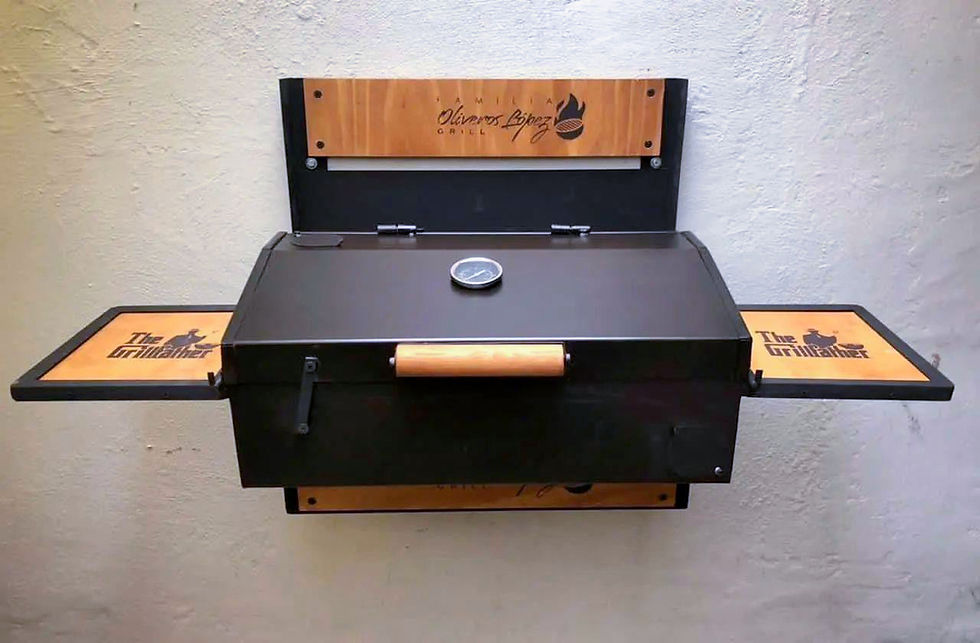 Miniatura: ASADOR ABATIBLE DE TAPA -Parrilla Argentina-