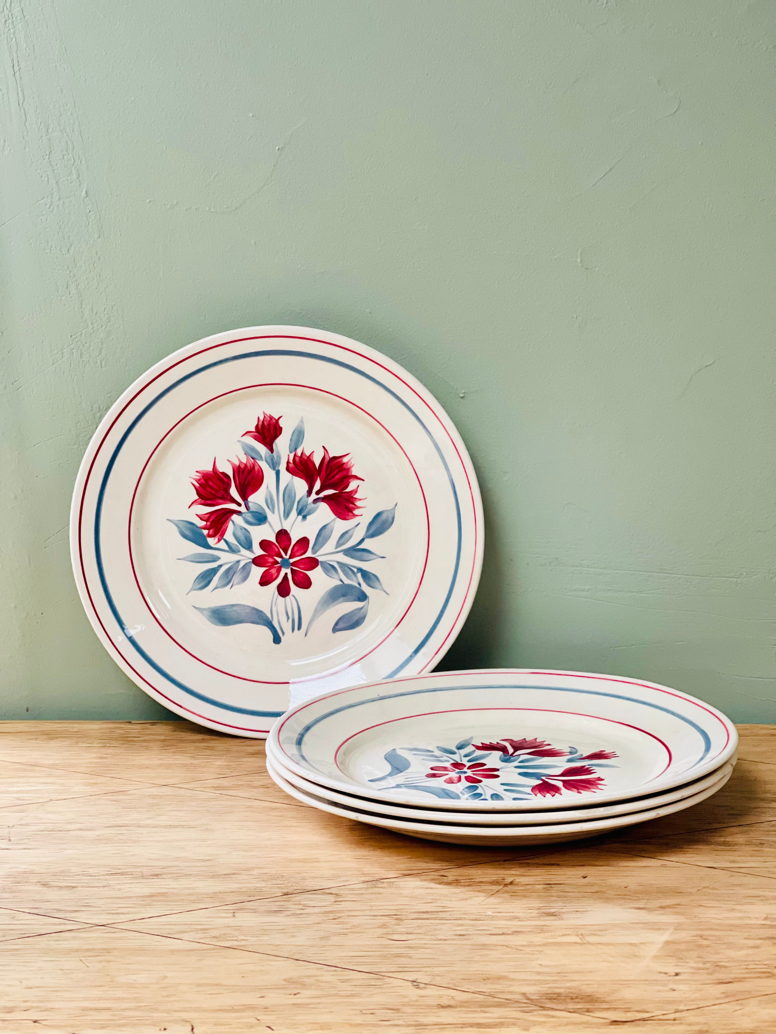 4 assiettes Aline