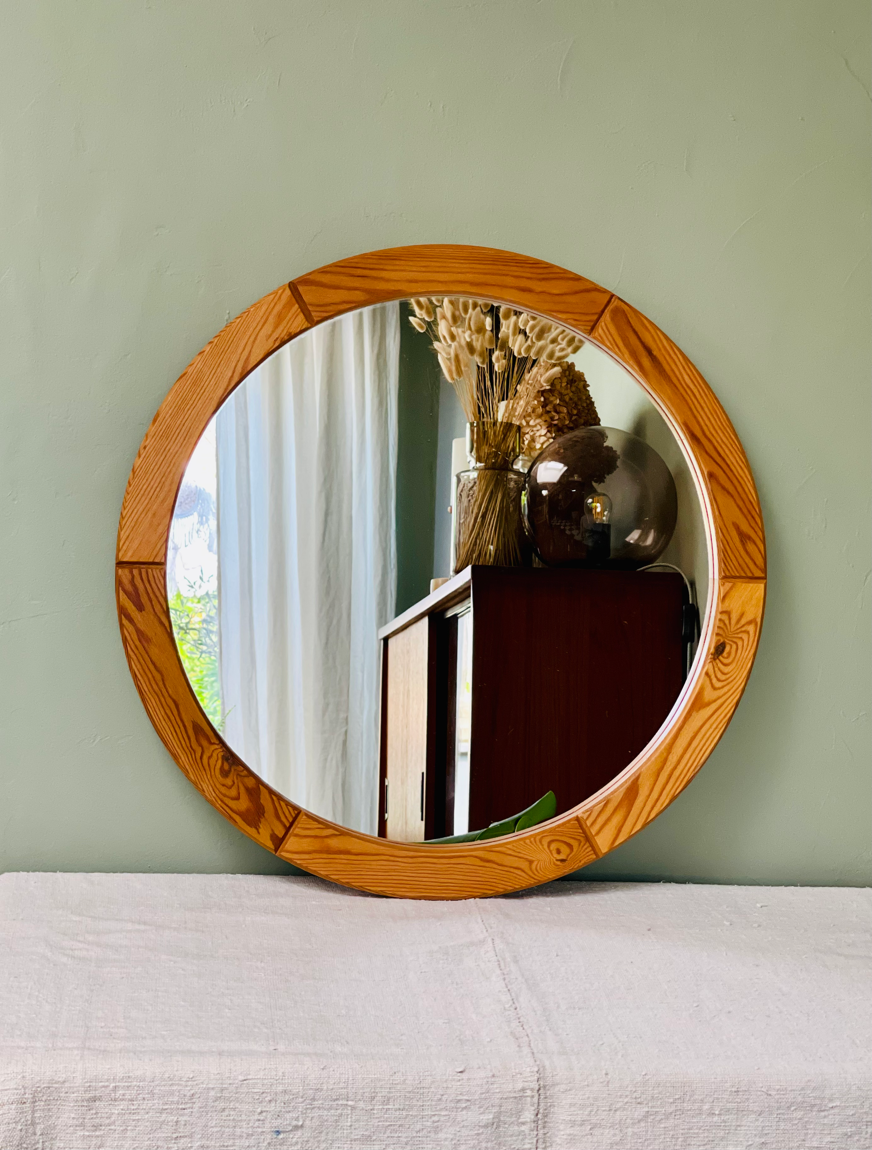 Grand miroir en pin Théodore