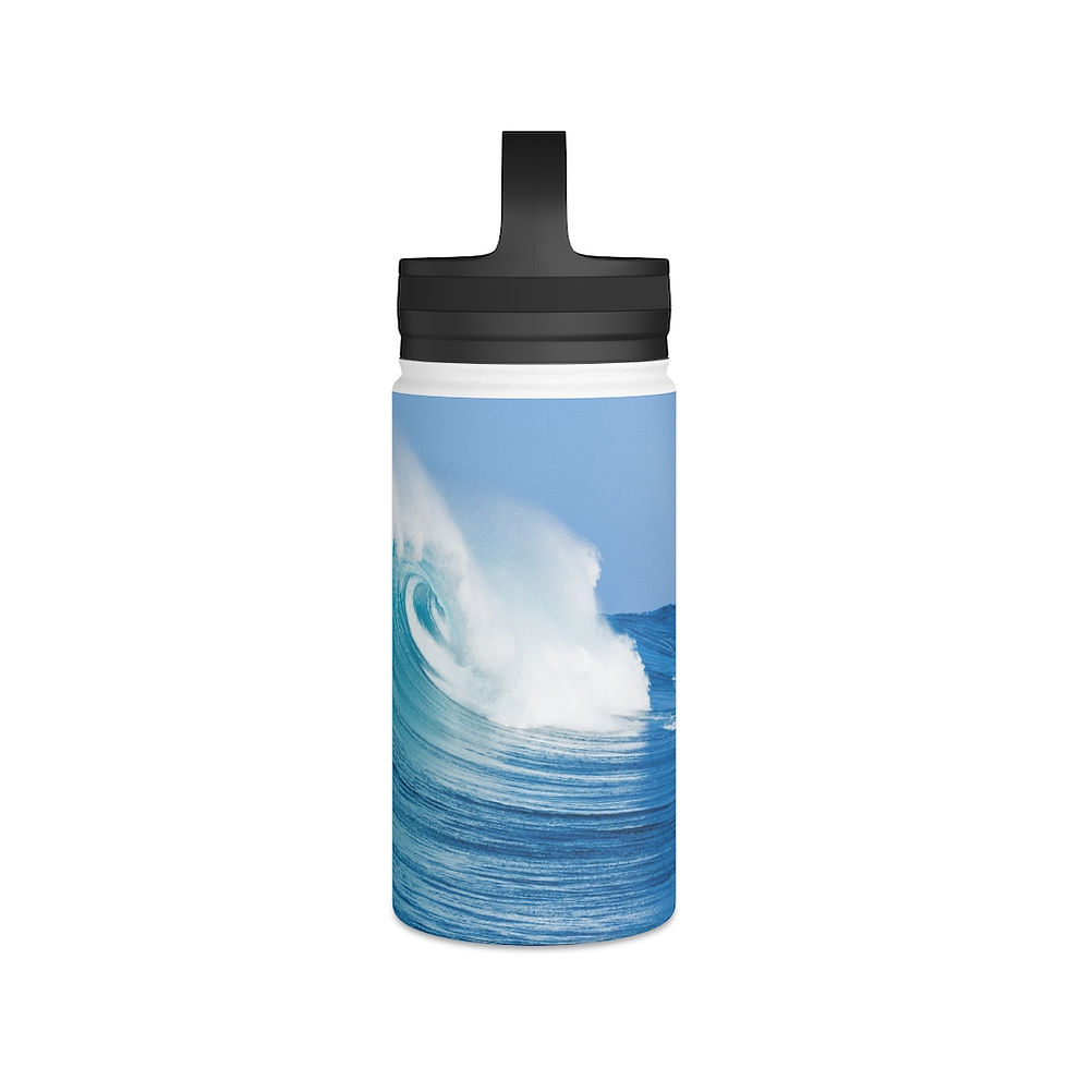 Thumbnail: Stainless Steel Water Bottle, Handle Lid