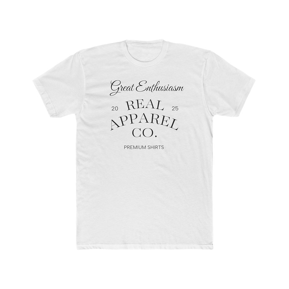 Premium men's cotton Crew Tee