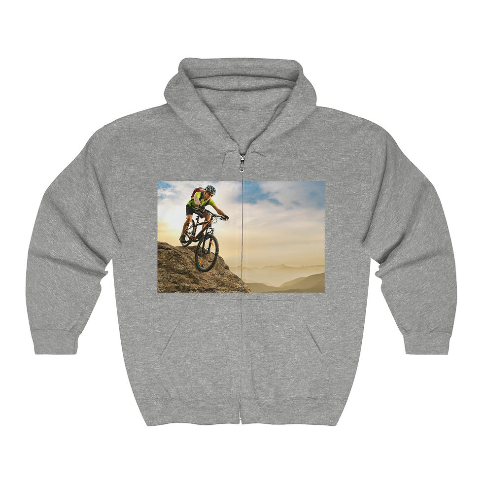 Thumbnail: Unisex Heavy Blend™ Full Zip Hooded Sweatshirt. (Brave)