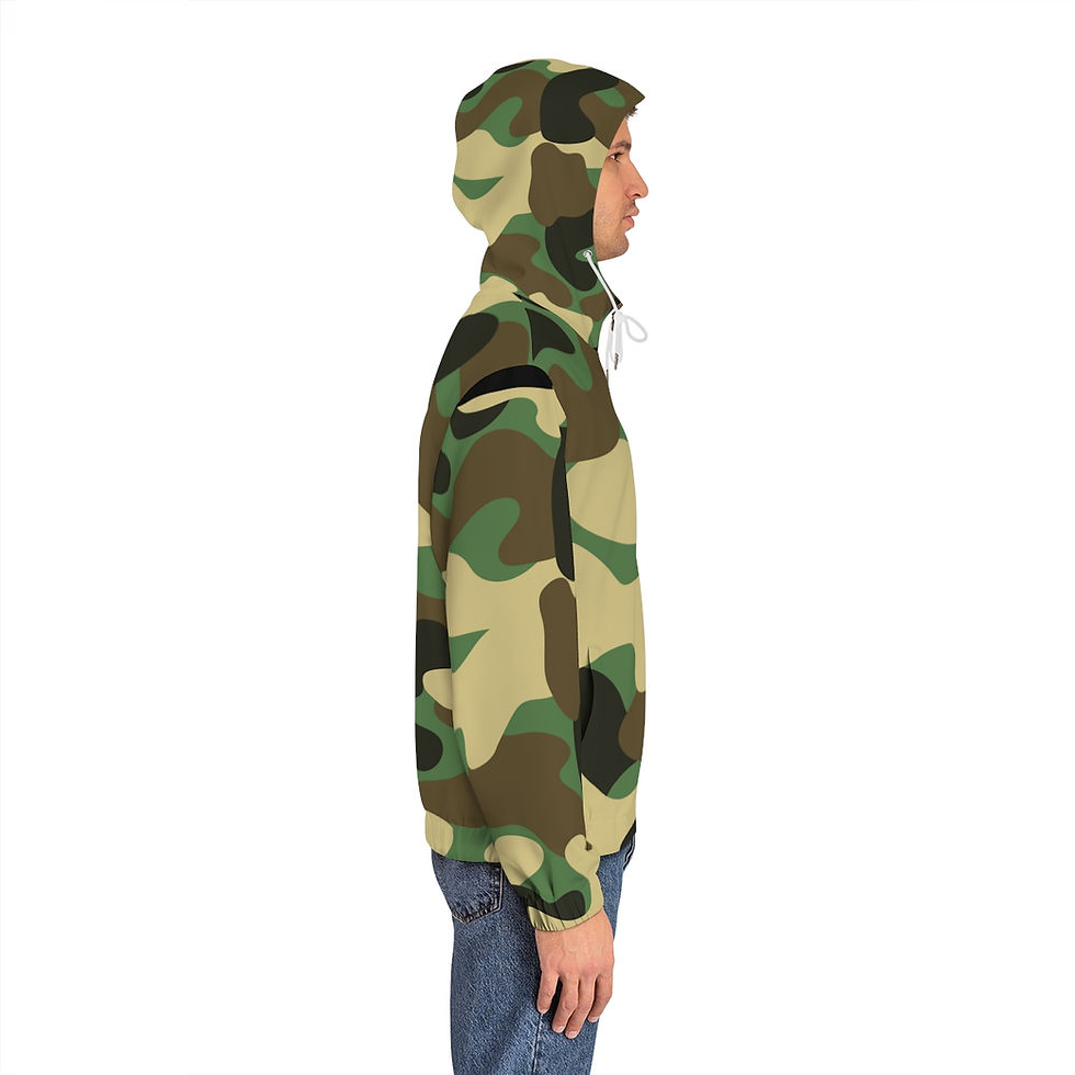 Thumbnail: Men's Full-Zip Camouflage Hoodie (AOP)
