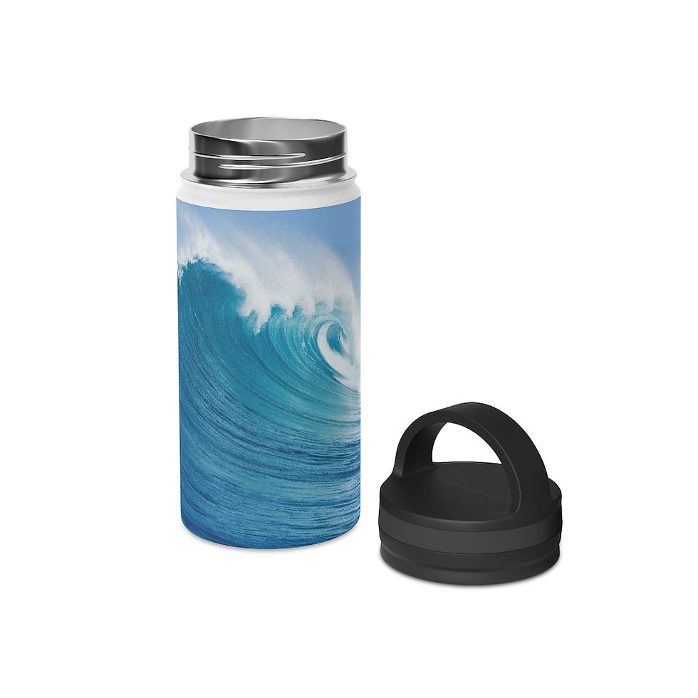 Thumbnail: Stainless Steel Water Bottle, Handle Lid