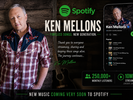 Ken Mellons on Spotify with 250,000 monthly listeners and more than 10 million streams of Jukebox Junkie
