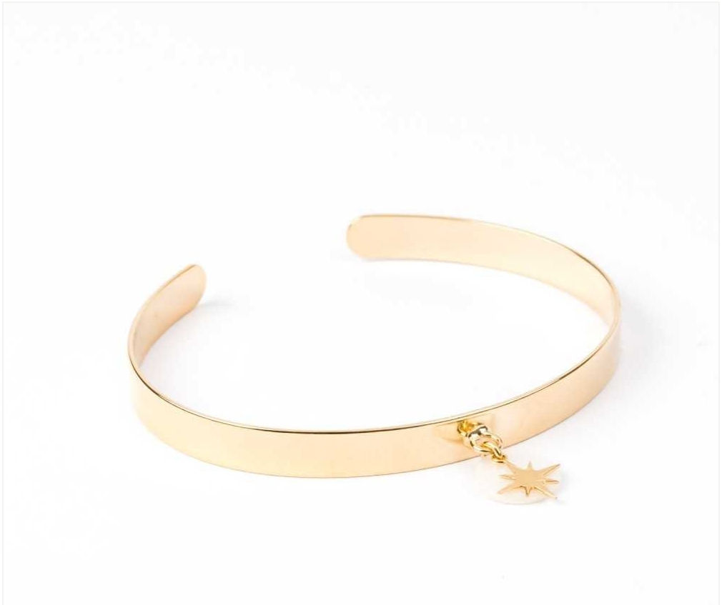 Jonc "étoile du nord et nacre "