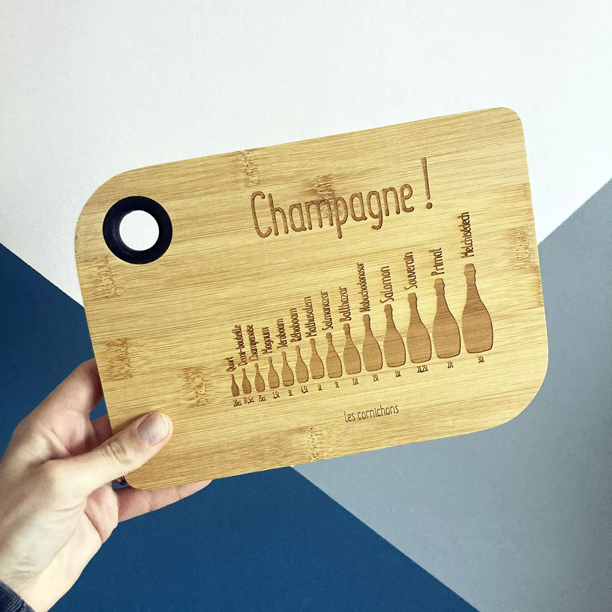 Planche à découper Bouteilles de Champagne