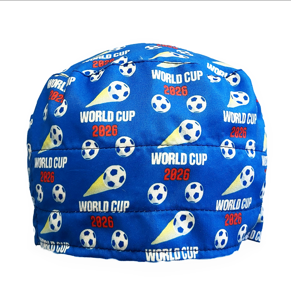 Miniatura: Gorro con diseño de futbol Azul