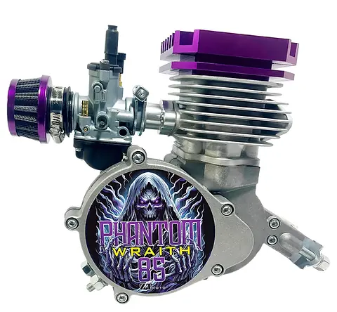White Zeda Dawn V2 Felt Faker Cruiser with True 85cc Phantom 85