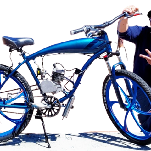 Complete 66/80cc 2-Stroke Powered Bicycle Package - Bicycle +