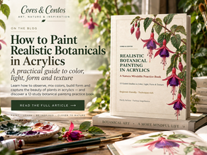 How to Paint Realistic Botanicals in Acrylics: Color, Light & Form