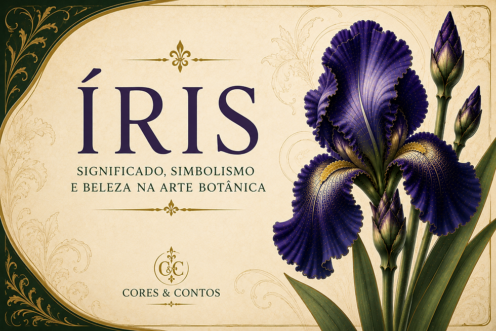 Íris: significado, simbolismo e beleza na arte botânica 💜