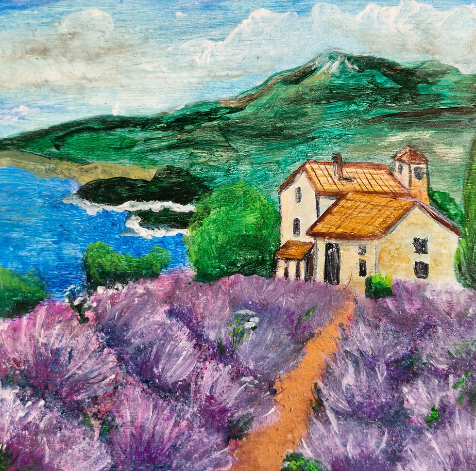 Quadrinho Decorativo Provence 10x10 – Pintura em Madeira