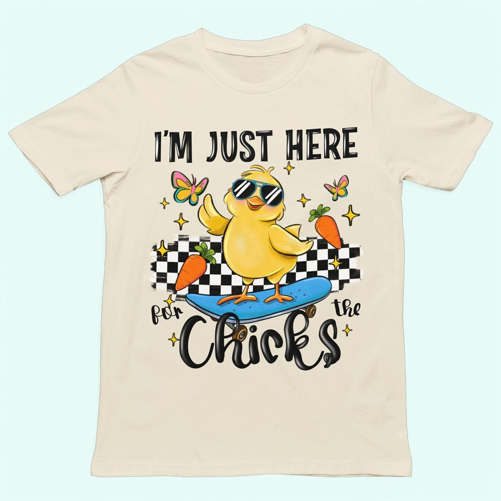 Thumbnail: I'm Just Here For The Chicks Toddler Shirt -Kids Easter Shirt - Cute Easter Todd