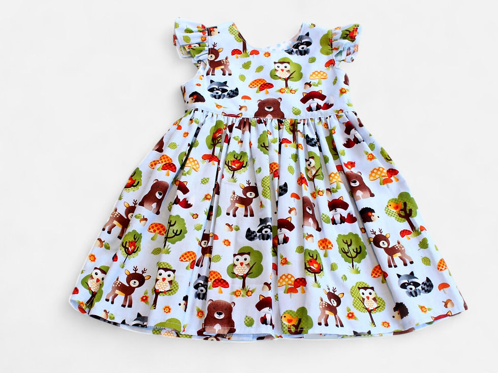 Thumbnail: Woodland  Dress - Animal  Dress for a Wild One Birthday Celebration - Wild Anima