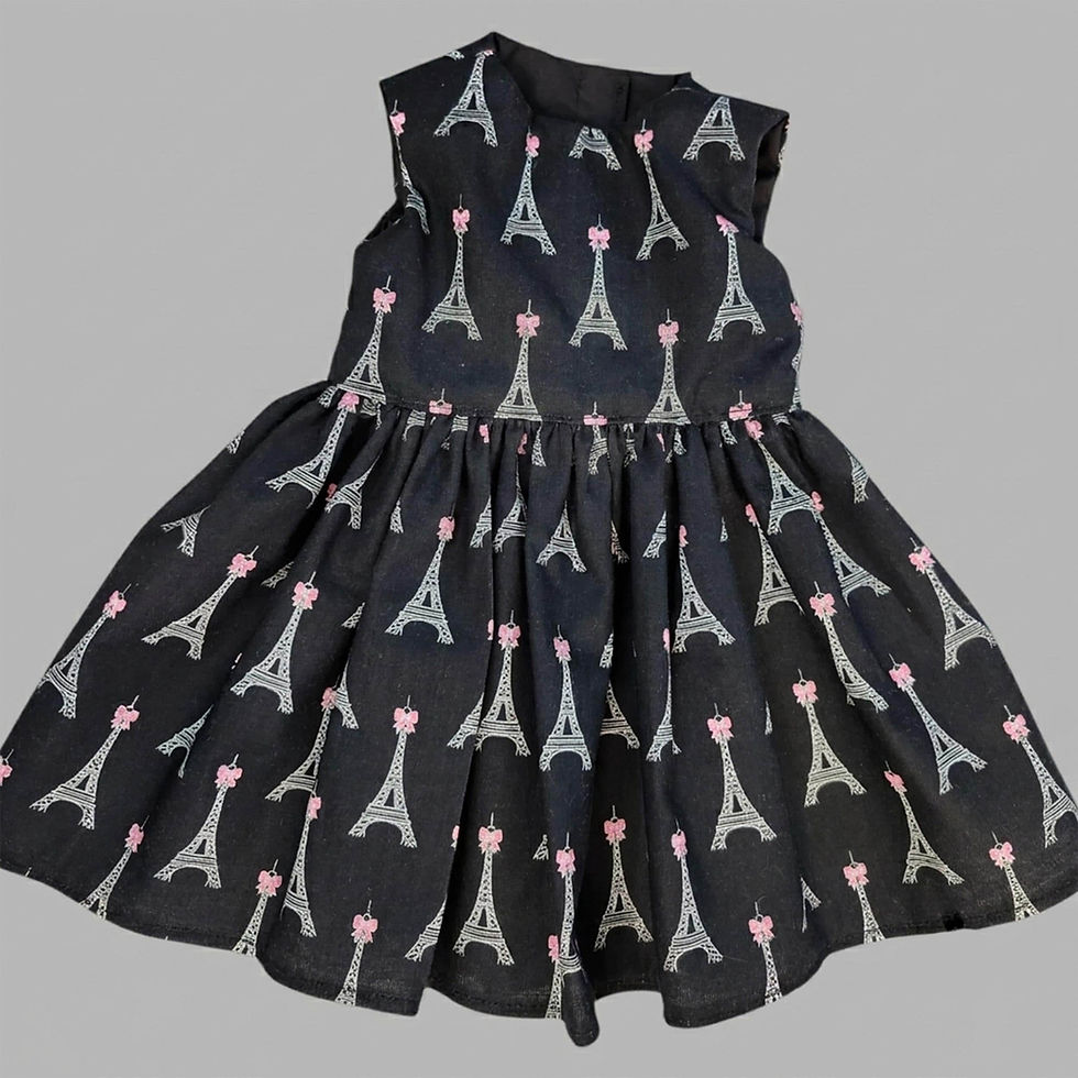 Thumbnail: Doll dress, Paris 18 in Doll Dress, 18 in Doll Clothes, Dress for Dolls, Black 