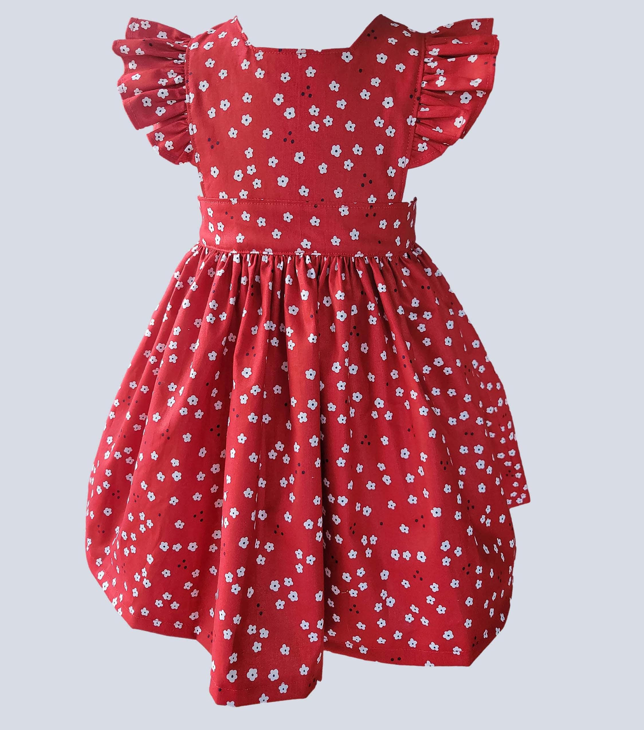 Girls Dress, Birthday Dress, School Dress, Girls Dress, Girls Party Dress, Red D