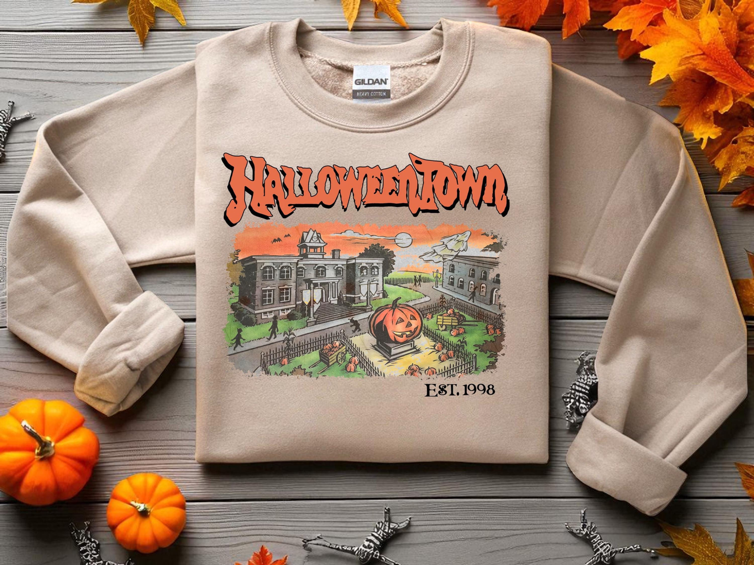 Halloweentown Est 1998 Retro Sweatshirt | Halloweentown University Fall Apparel
