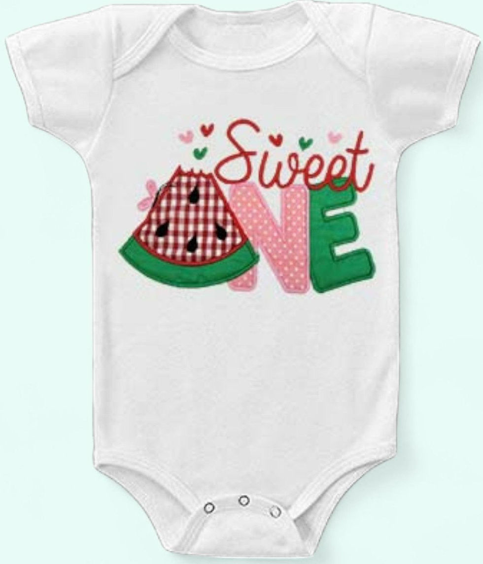 Thumbnail: One in a Melon: Cute Watermelon First Birthday Toddler Shirt Birthday