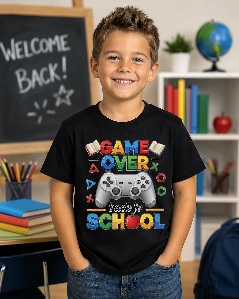 Thumbnail: Back to School Shirt, Gamer Kids Shirt, Video Game Shirt, First Day of School Te