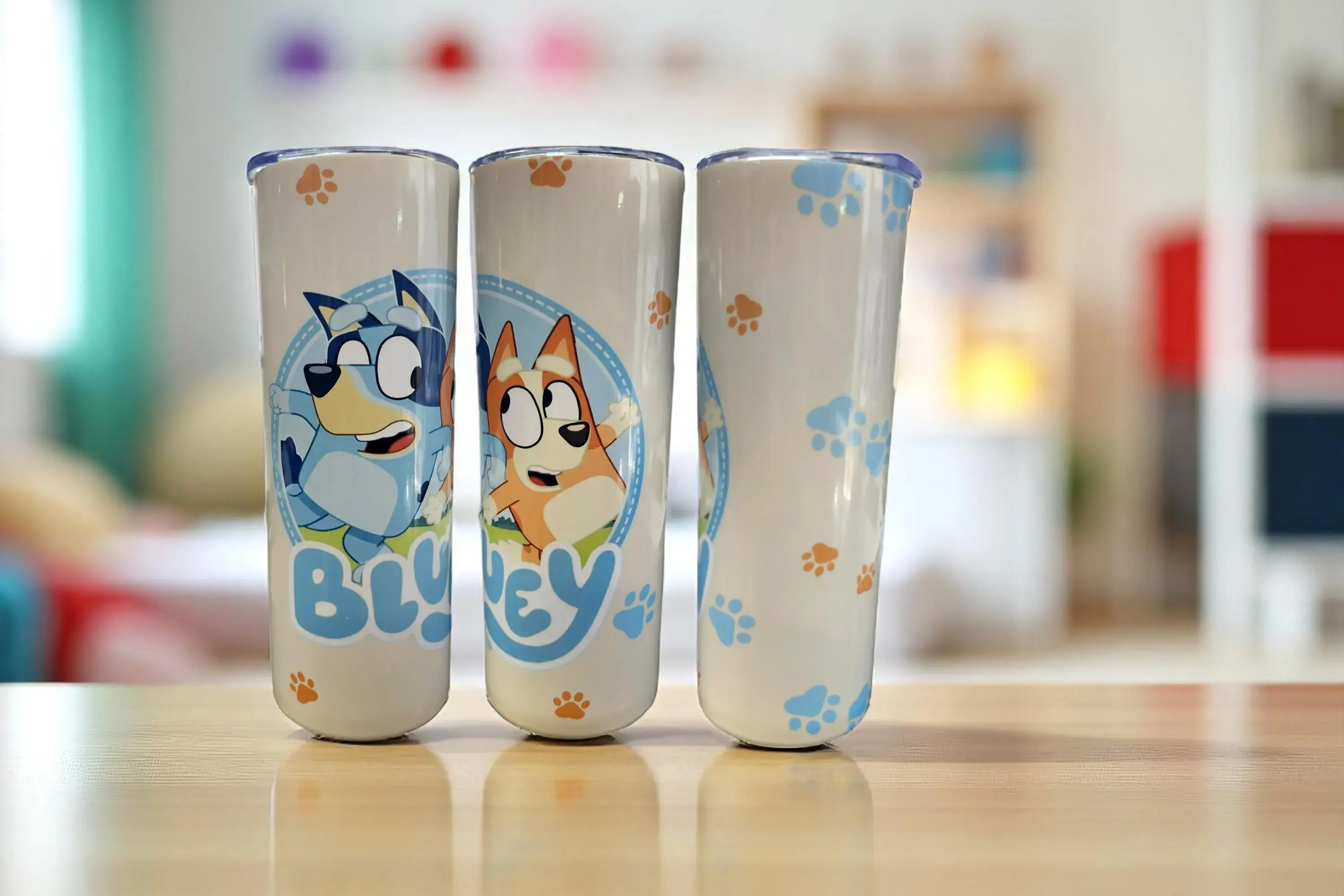 Blue Dog inspired tumbler Kids Cartoon Character Cup