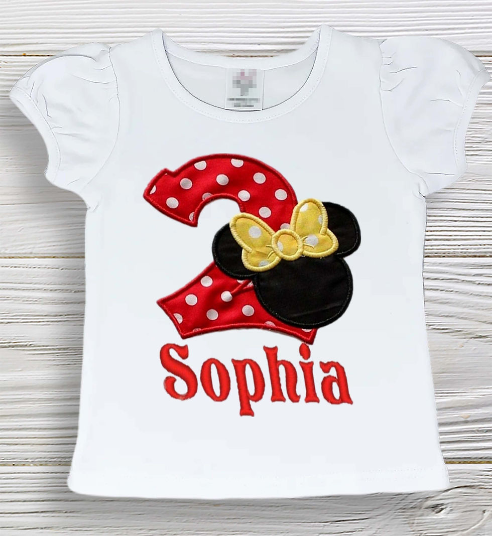 Thumbnail: Minnie birthday inspire outfit, Mouse Ears girls outfit, Minnie personalized dre