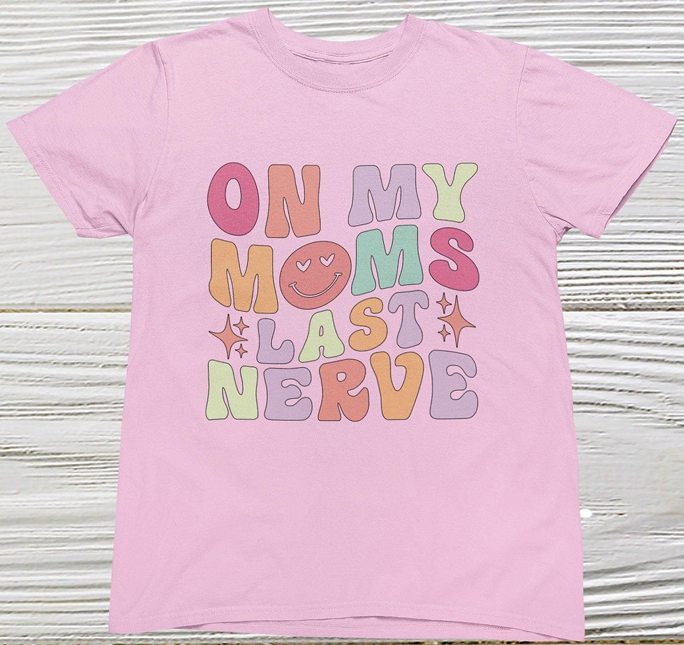 Thumbnail: On my moms last nerve shirt Toddler shirt Girls funny retro shirt, Retro girls s