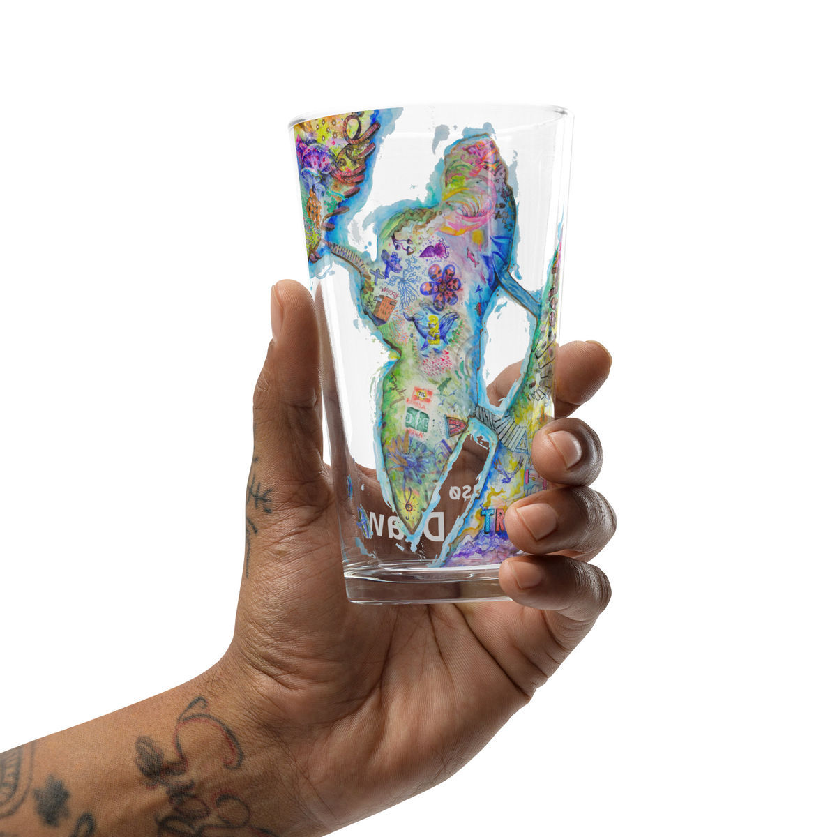 Tromsø Map - pint glass