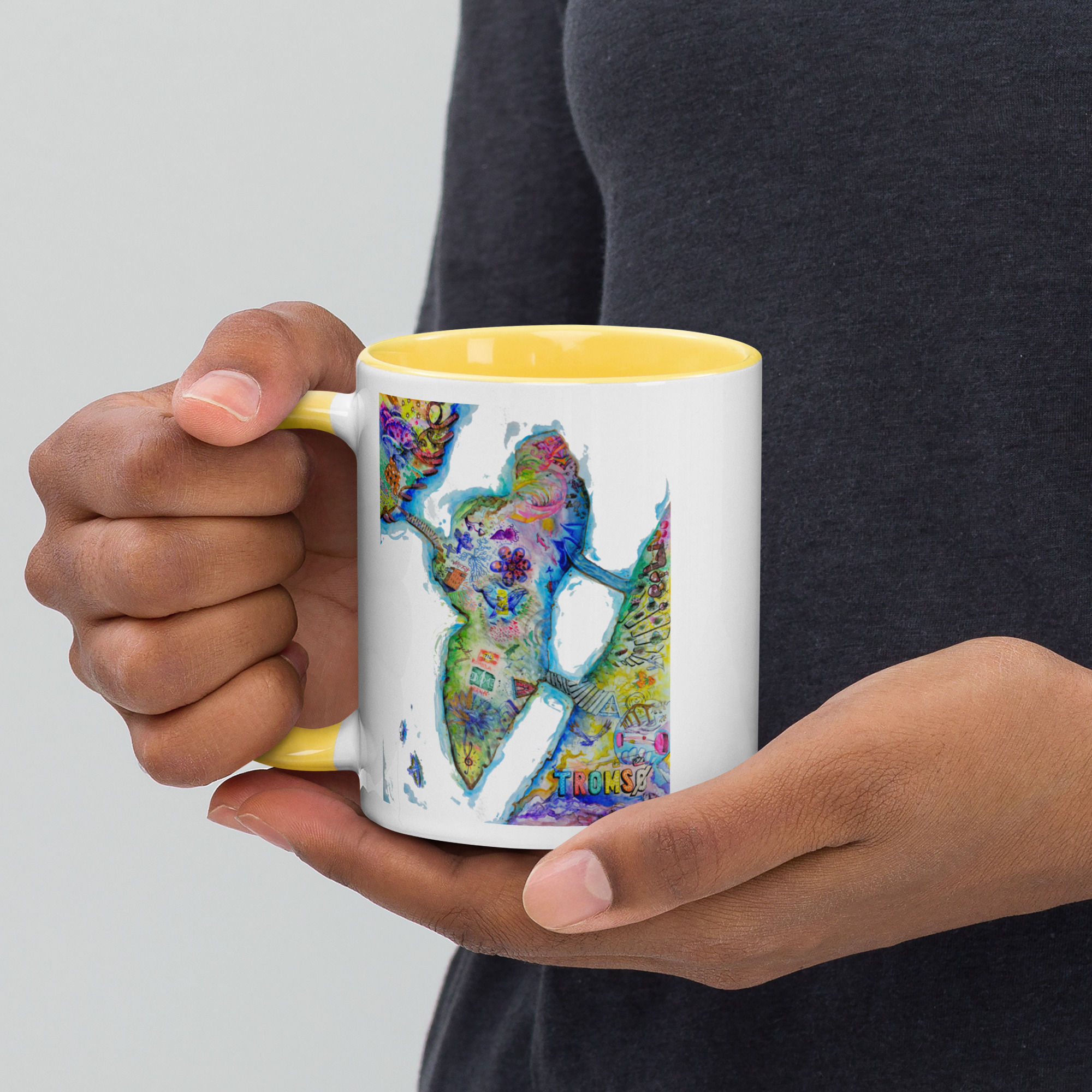 Mug Tromsø map - Drink & Draw