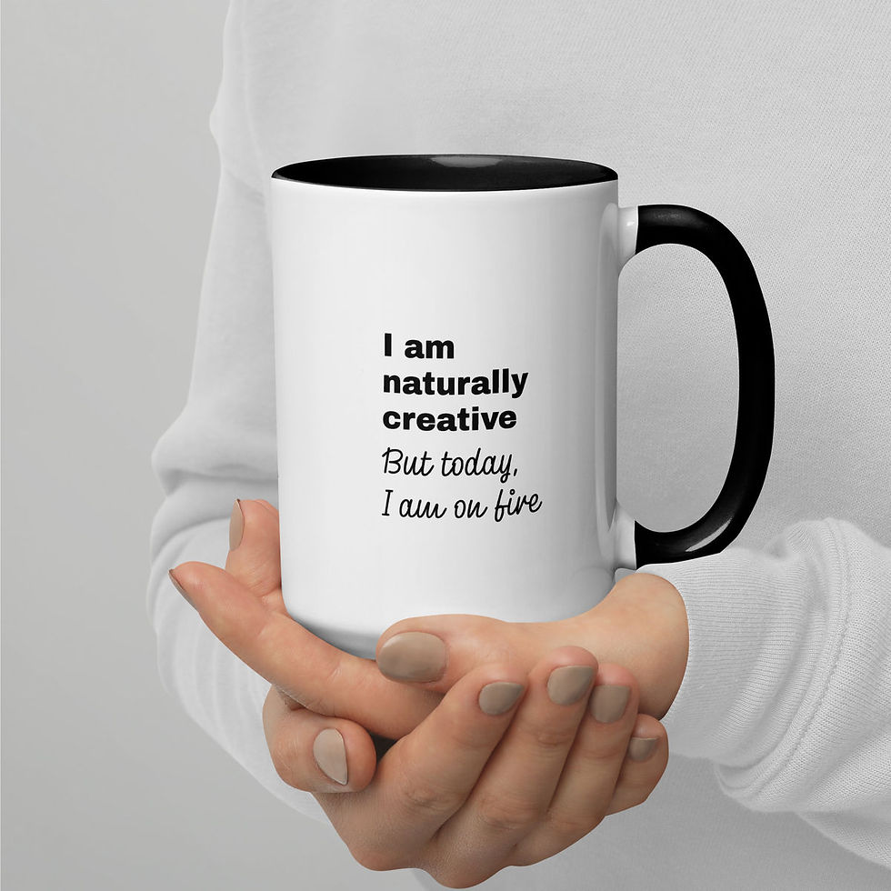 Miniatyrbilde: Mug Drink & Draw in Tromsø: I am naturally creative mug