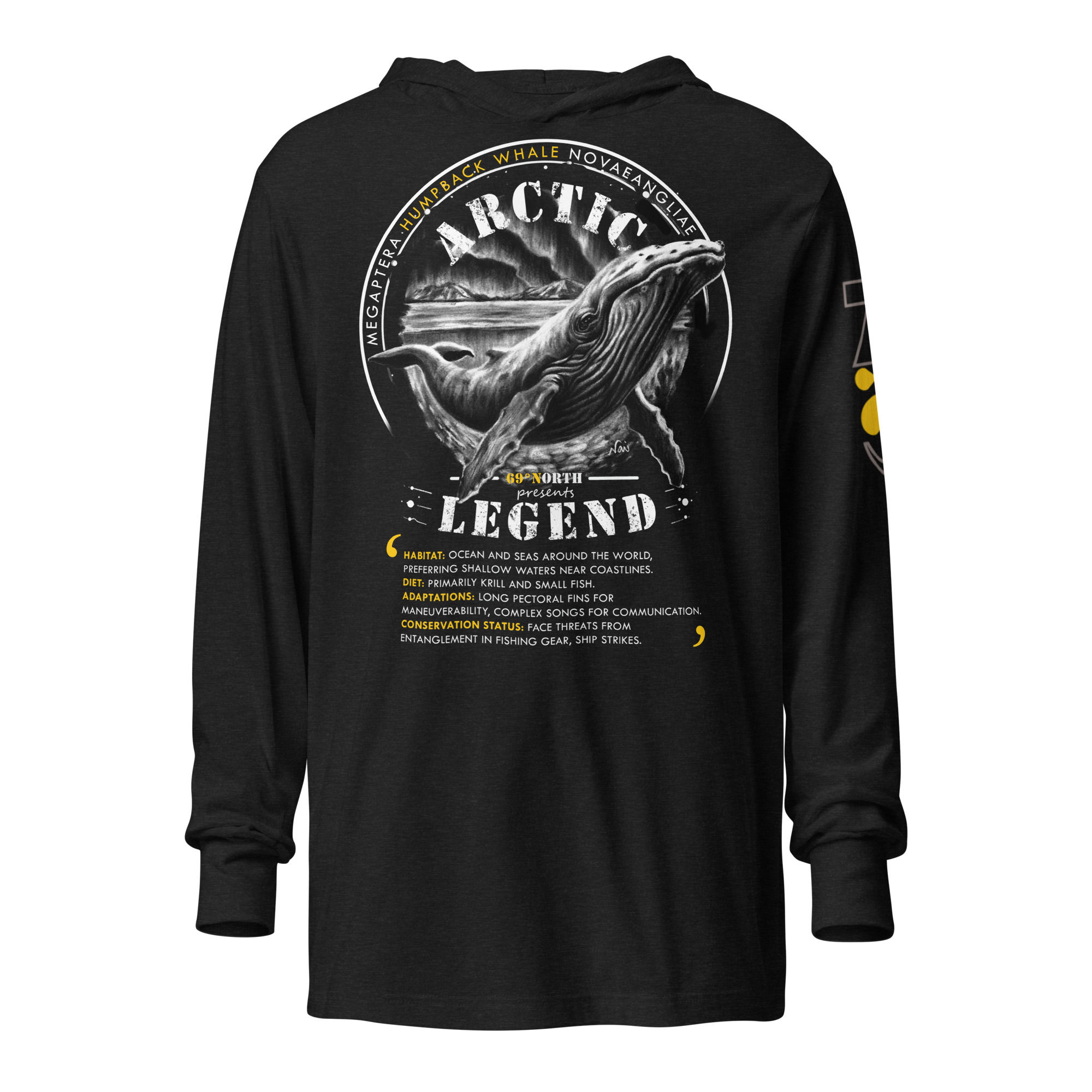 69 degree North - WHALE Summer hoodie