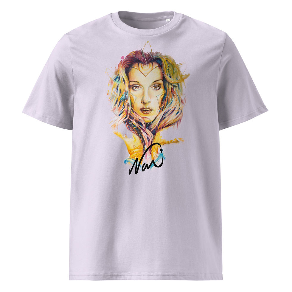 Miniature : Bio Celine on Organic t-shirt - Portrait Collection