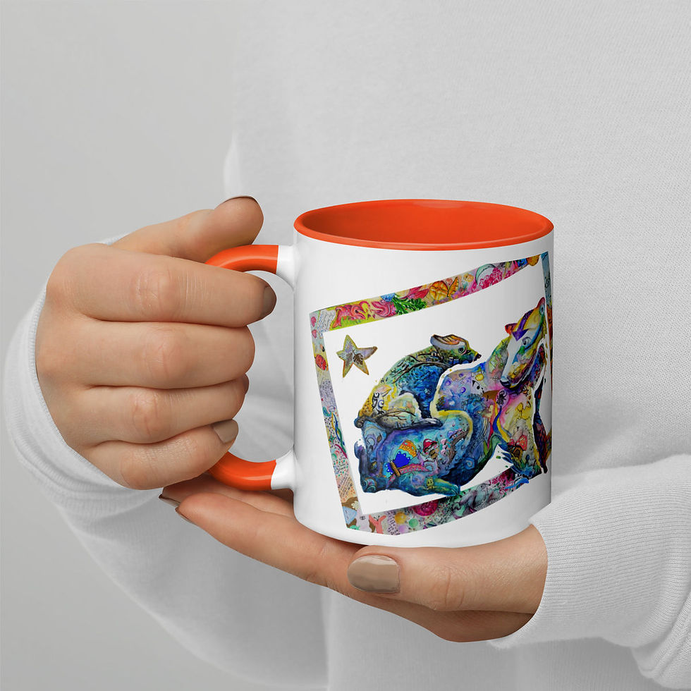 Miniatyrbilde: Mug Drink & Draw in Tromsø Art by citizens on a white cup
