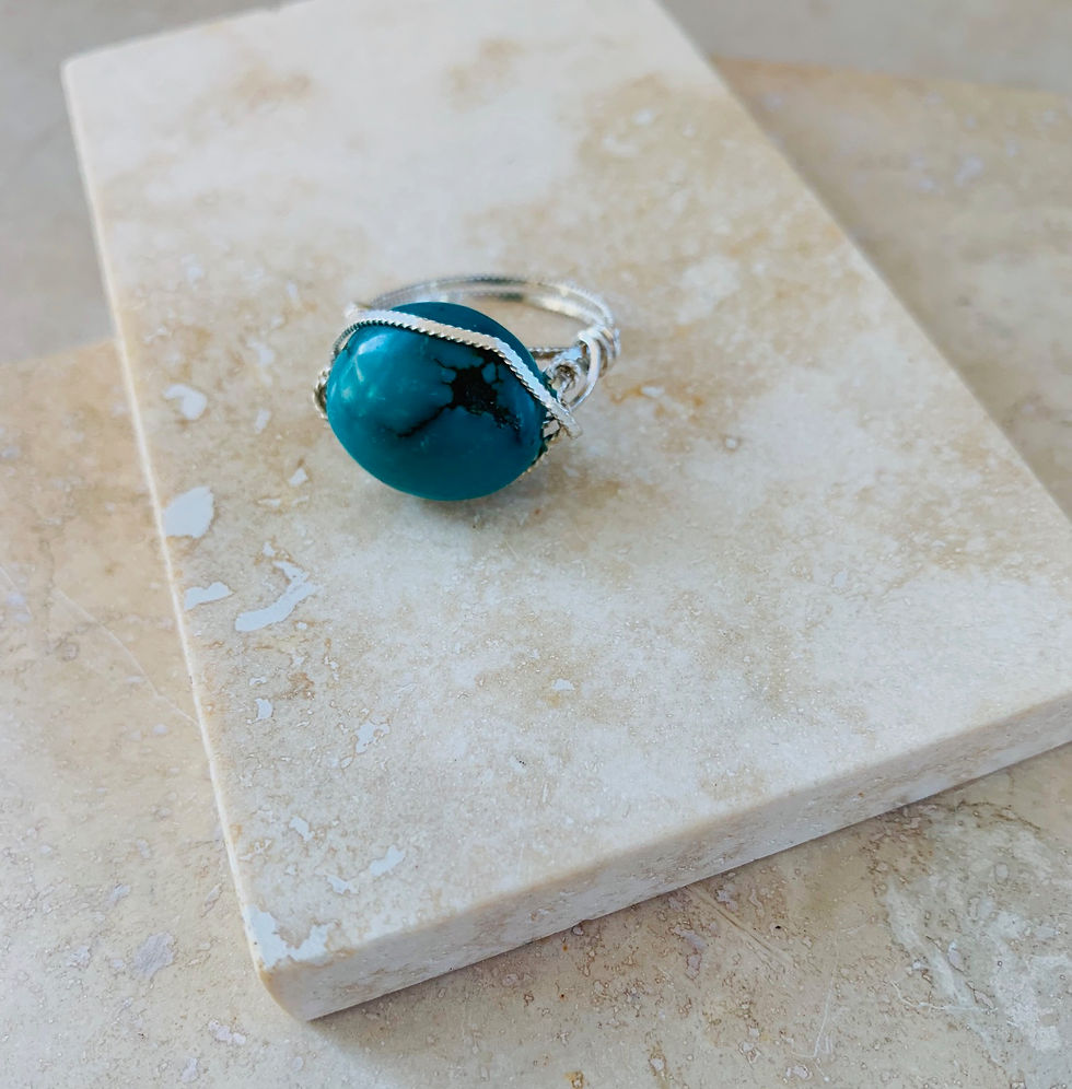 Smooth Oval Turquoise Ring