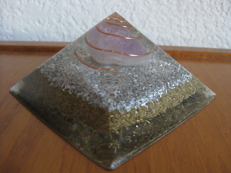 Thumbnail: Small Amethyst Orgonite Pyramid
