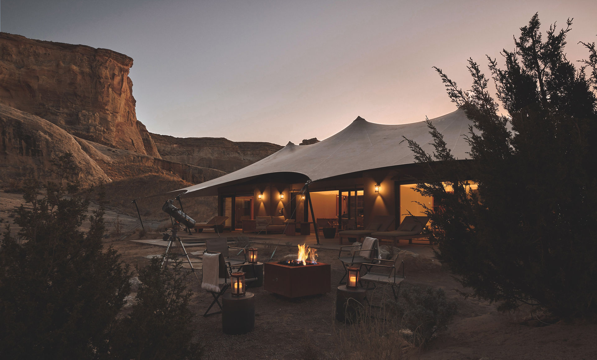 Amangiri Luxury Resort Utah USA Accommodation Camp Sarika Tented Pavilions