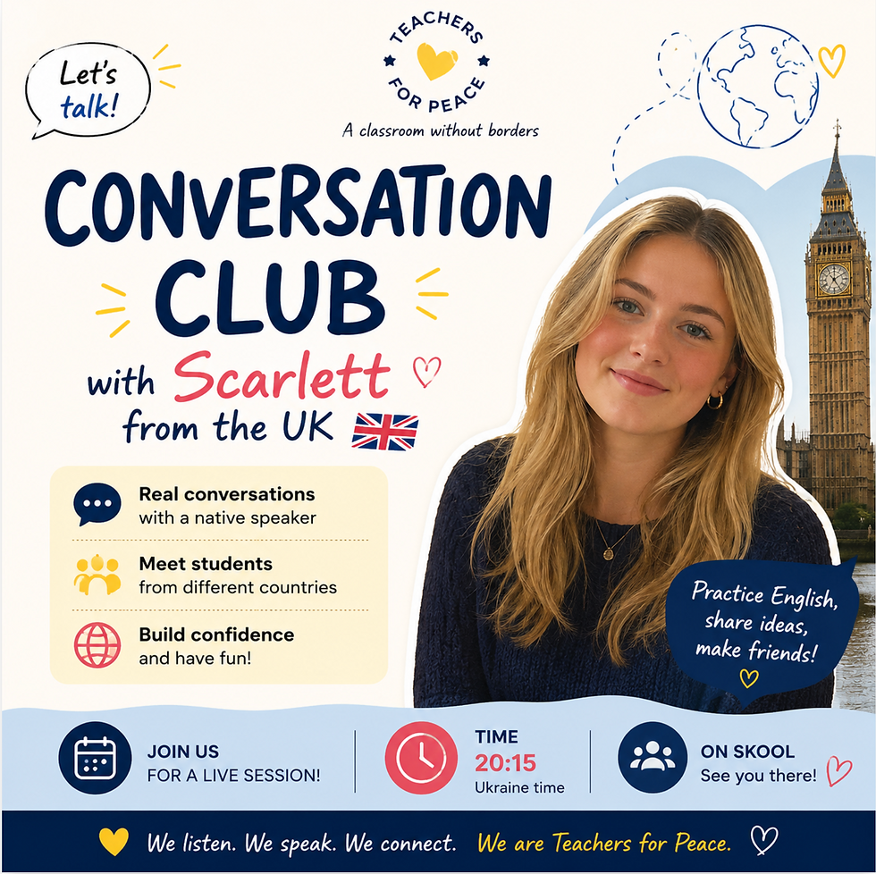 English Speaking Club with Scarlett