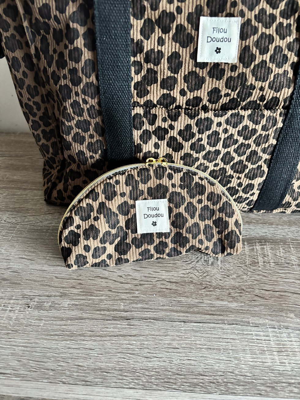 Miniature : Sac boulot léopard