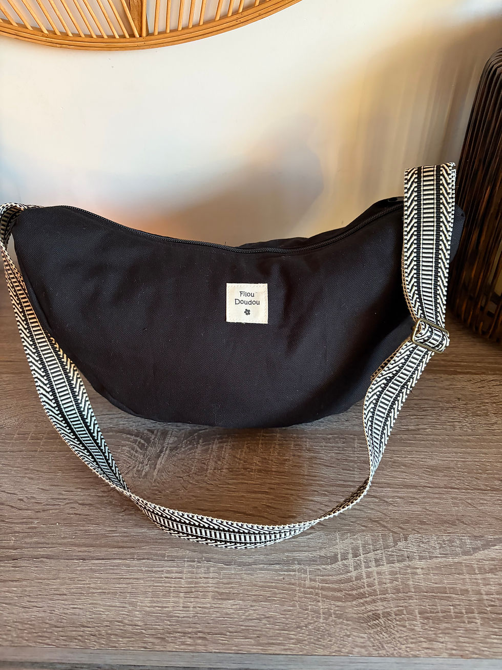 Miniature : Sac Luna coton noir
