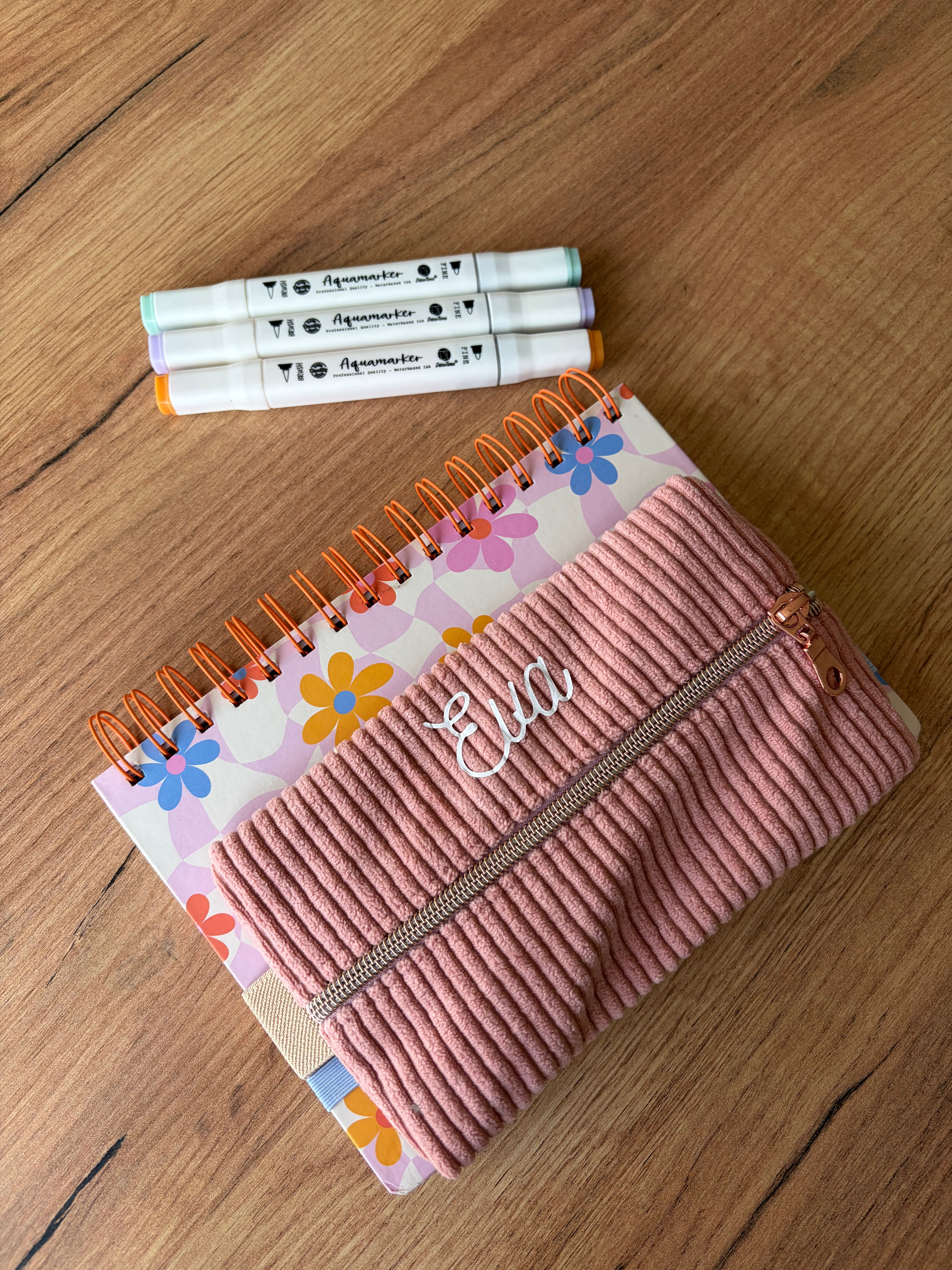 Plumier pour carnet personnalisable coloris au choix