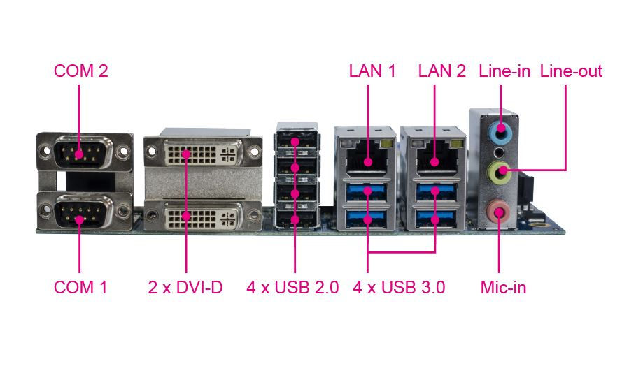 Thumbnail: Mini-ITX Intel® 7th / 6th Gen. Core™ i7 / i5 / i3 / Pentium® / Celeron® CPU