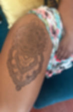 jagua thigh tattoo mandala