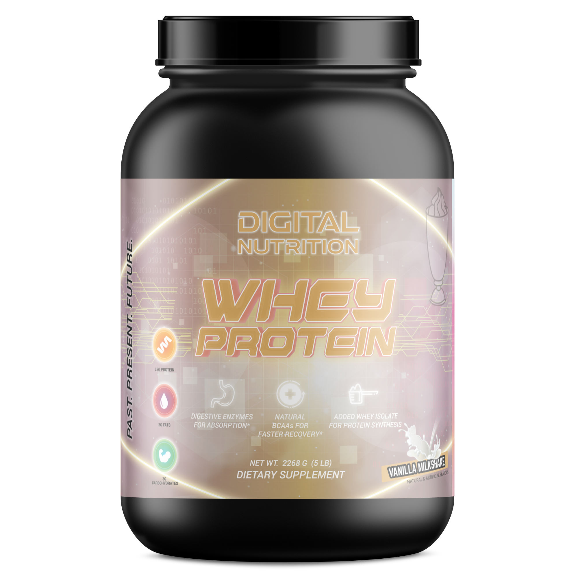WHEY PROTEIN VANILLA MILKSHAKE 5LB NFT