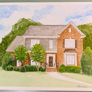 Watercolor House Portraits 