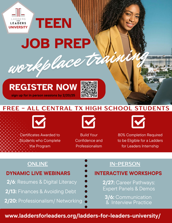 Ladders for Leaders - Teen Job Prep