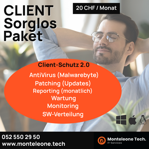 Client sorglos paket f r 1 jahr monteleone tech 