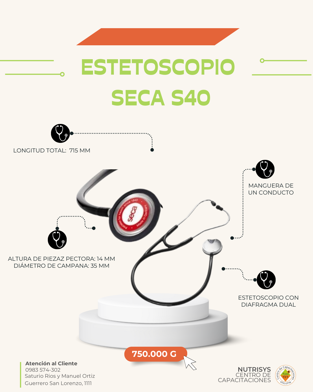 Estetoscopio SECA S40