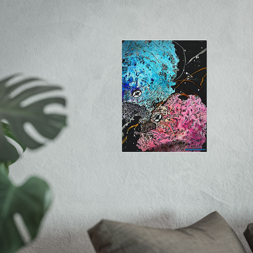 Thumbnail: Interstellar Romance- Vibrant Alien Print Posters